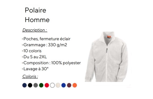 Polaire homme